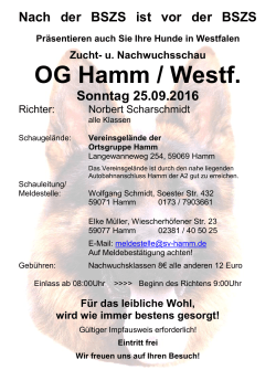 OG Hamm / Westf. - bei der Ortsgruppe Hamm im