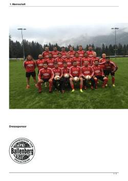1. Mannschaft - FC Rothorn News