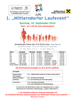 1. „Mitterndorfer Laufevent“