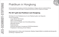 Hongkong Praktikum - Deutsches Gymnasium f&uuml;r Nordschleswig