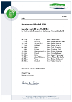 Informationen - Murschhauser