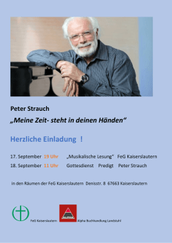 Herzliche Einladung - FeG Kaiserslautern