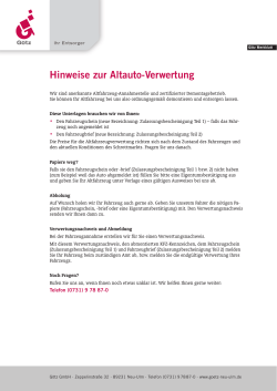 Hinweise zur Altauto-Verwertung - Götz GmbH Schrott + Metalle