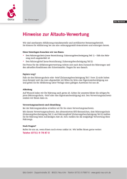 Hinweise zur Altauto-Verwertung - G&ouml;tz GmbH Schrott + Metalle