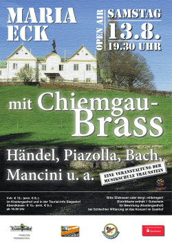 Eine Veranstaltung der Musikschule Traunstein - Chiemgau