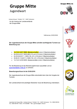 Gruppe Mitte im DBV
