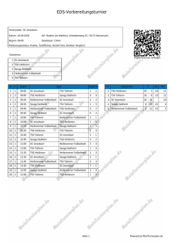 EDS-Vorbereitungsturnier