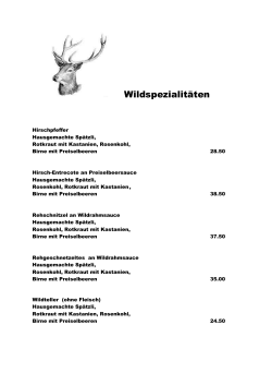 PDF Wildkarte - Restaurant Schwert Niederurnen