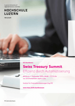 Swiss Treasury Summit 2016