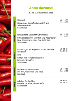 Restaurant Bürgerspital Solothurn: Anno dazumal