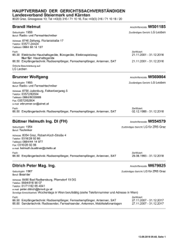Druckansicht - Hauptverband