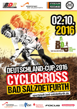 Cyclocross Deutschland-Cup am 02. Oktober im