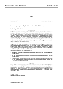 Drucksachen allgemein - Nieders&auml;chsischer Landtag