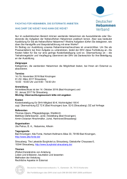 im Flyer. - Deutscher HebammenVerband eV