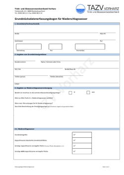 Grundst&uuml;ckdatenerfassungsbogen f&uuml;r