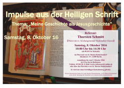Impulse aus der Heiligen Schrift - St. Marien Berlin