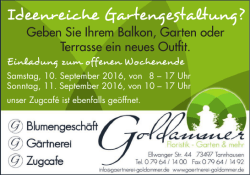 Ideenreiche Gartengestaltung?