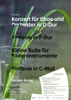 Sinfonie Nr. 45 - Rudolf Steiner Schule Basel