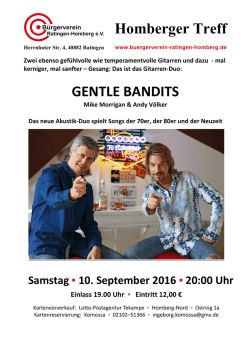 Homberger Treff GENTLE BANDITS