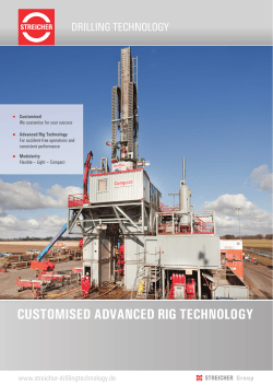 Info sheet Drilling Technology - STREICHER Drilling Technology