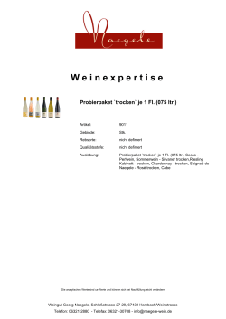 Weinbeschreibung - Weinshop Georg Naegele