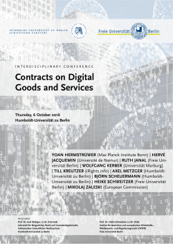 Contracts on Digital Goods and Services - Hu