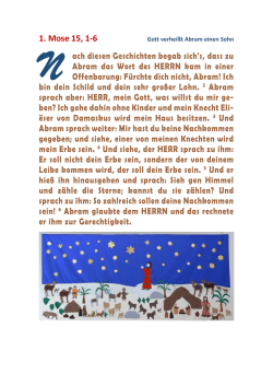 1. Mose 15, 1-6