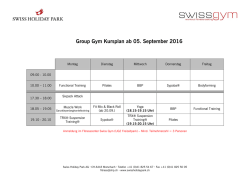 Group Gym Stundenplan