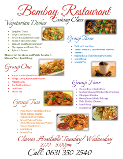 Eggplant Curry • Vegetable Biryani • Potato - bombay