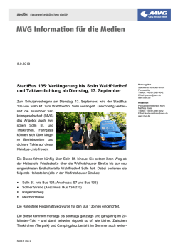 StadtBus 135 - Stadtwerke München