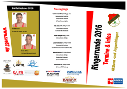 der neue Rundenflyer 2016!!!