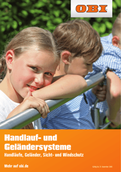 Handlauf- und Gel&auml;ndersysteme