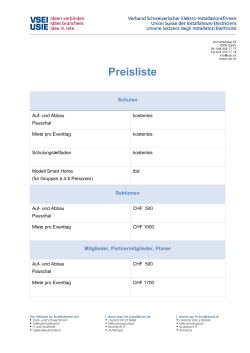 Preisliste