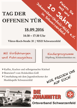 JUH 10-j&auml;hriges Jubil&auml;um - Pfarreiengemeinschaft Schwarzenfeld