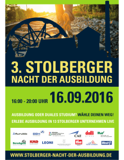 nacht der ausbildung - Bethlehem Gesundheitszentrum Stolberg
