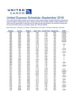 United Express Schedule–September 2016