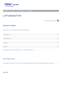 lüftungsgitter - TROX Austria GmbH