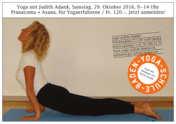 Flyer - Yoga-schule