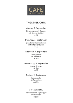 TAGESGERICHTE