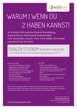Duales Studium (m/w)