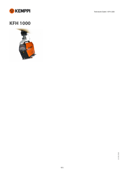 Technische Daten / KFH 1000