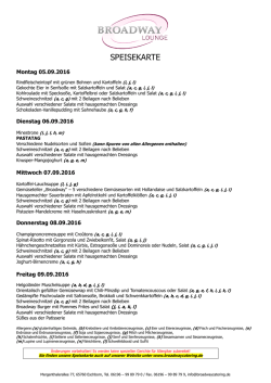 Montag 16 - Broadway Catering