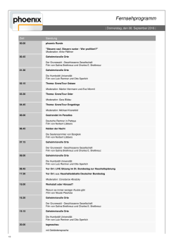Fernsehprogramm