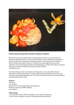 Couscous provençal mit Fenchel-Tomaten-Gemüse