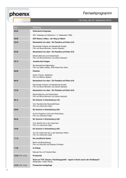 Fernsehprogramm