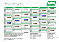 Abfuhrkalender 2016 - Eggenfelden - Abfallwirtschaftsverband Isar-Inn