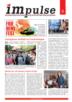 Impulse September 2016.indd - DIE LINKE. M&auml;rkisch