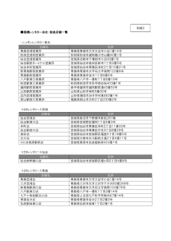 別紙2 - NEXCO 東日本