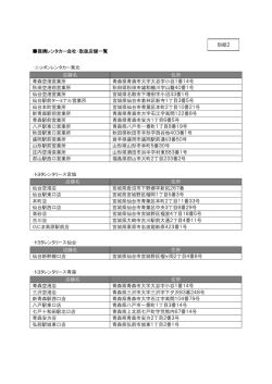 別紙2 - NEXCO 東日本