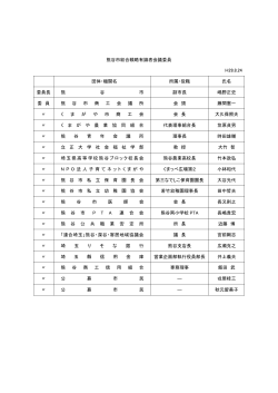 熊谷市総合戦略有識者会議委員名簿（PDF：102KB）